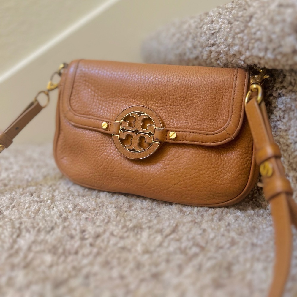 Tory Burch camel brown Leather Crossbody Bag - Picture 8 of 11